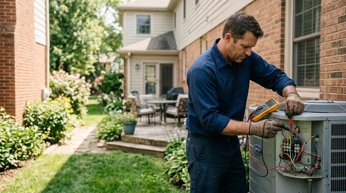 HVAC technician working near Hamilton, AL